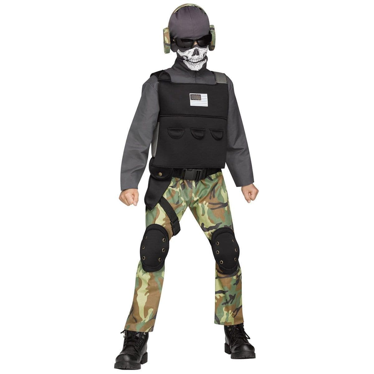 Skull Soldier Costume for Kids