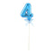 FUNNY FASHION USA Cake Supplies Cake Topper #4, Blue