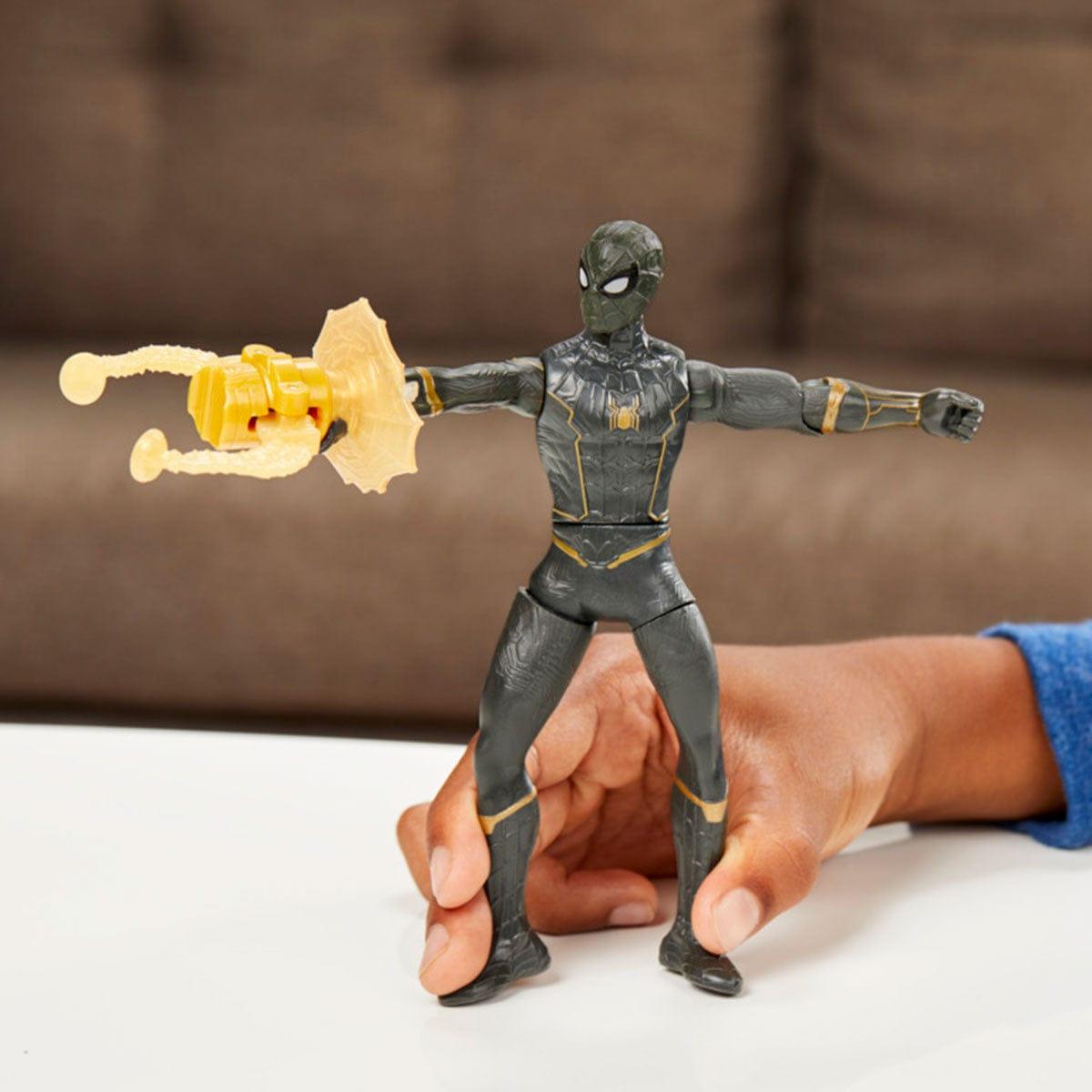 Mini figurine avec boitier de toile d'araignée Spidey de Marvel – Party  Expert