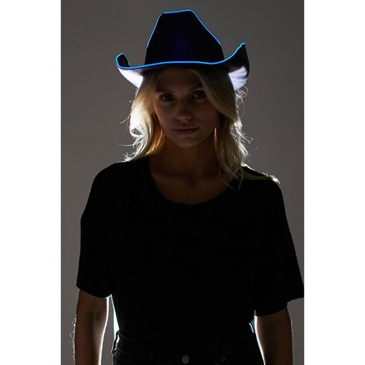 Light up shop cowgirl hat