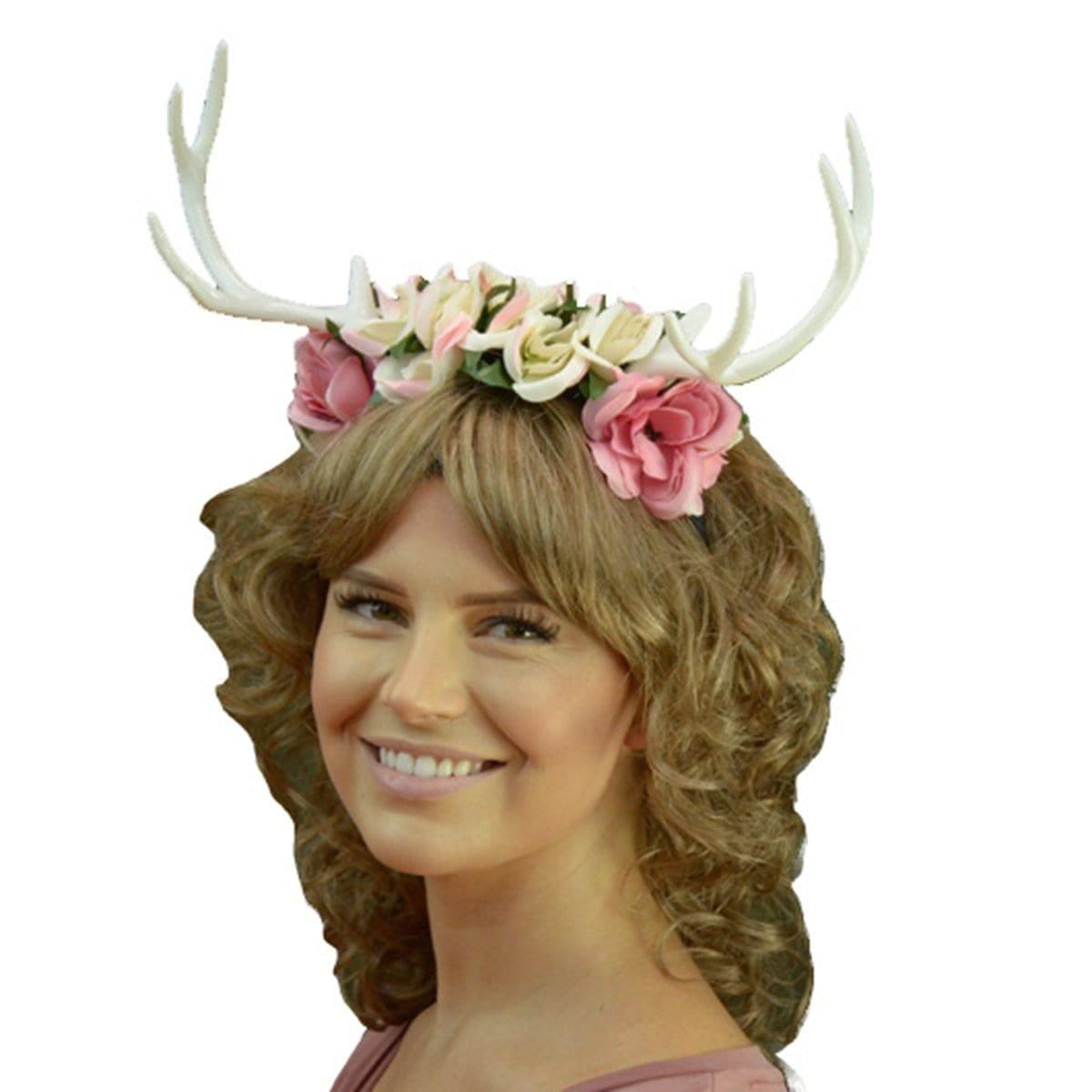 White top antler headband
