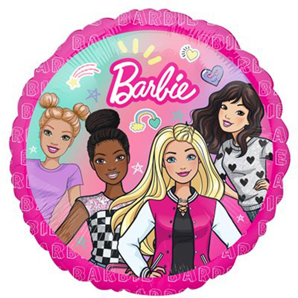 Toyland® Barbie Folienballon – 18 Zoll (46 Cm), Doppelseitig, Mit Punkten, Für Kinderpartys