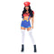 LEG AVENUE/SKU DISTRIBUTORS INC Costumes Gamer Babe Sexy Costume for Adults, Red Crop Top and Blue Short