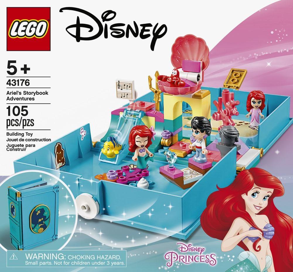 LEGO® 43193 Disney Les Aventures d’Ariel, Belle, Cendrillon et Tiana dans  un Livre de Contes, Disney Princesses