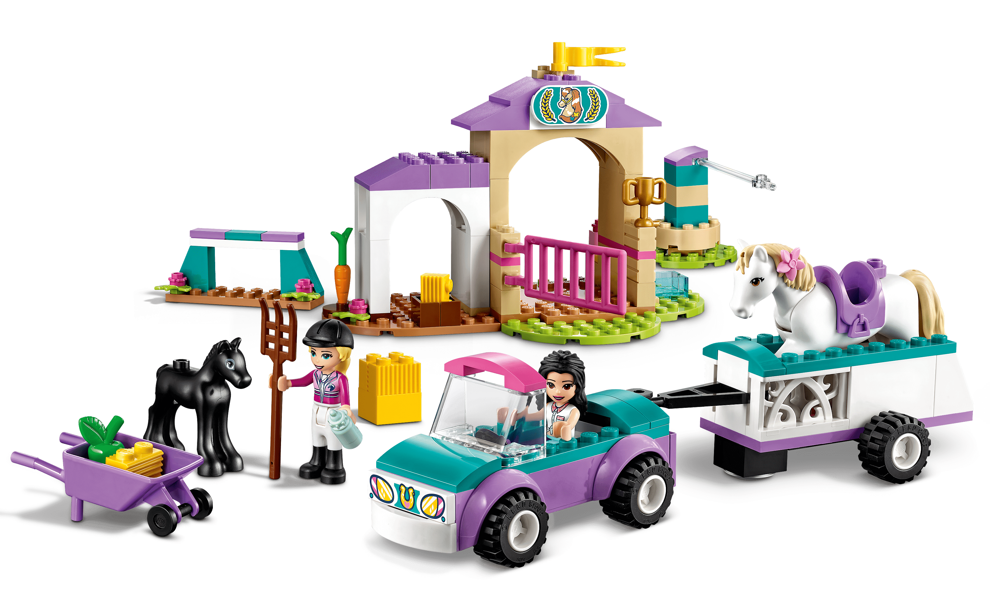 ② Lego Friends La remorque à chevaux de Mia — Jouets