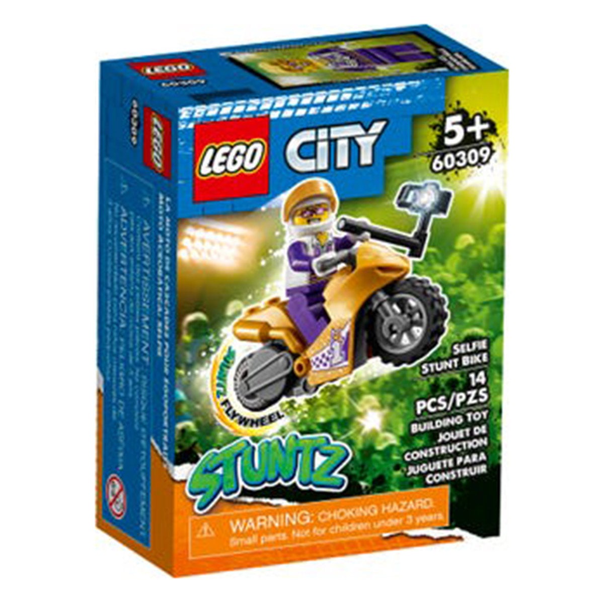 LEGO City Stuntz Selfie Stunt Bike, 60309, Ages 5+, 14 Pieces – Party Expert