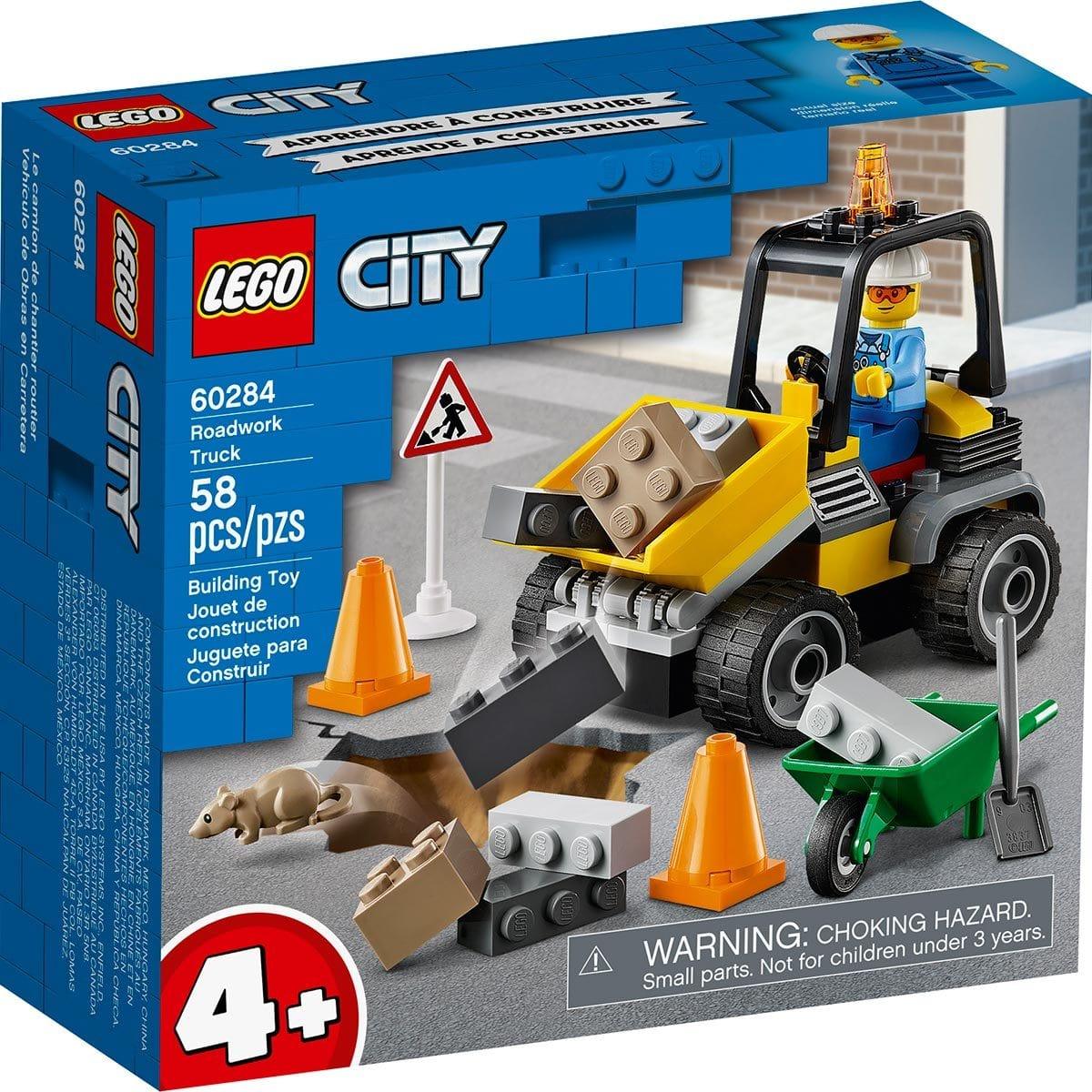 LEGO City 60385 La Pelleteuse de Chantier, Jouet Engin de Chantier