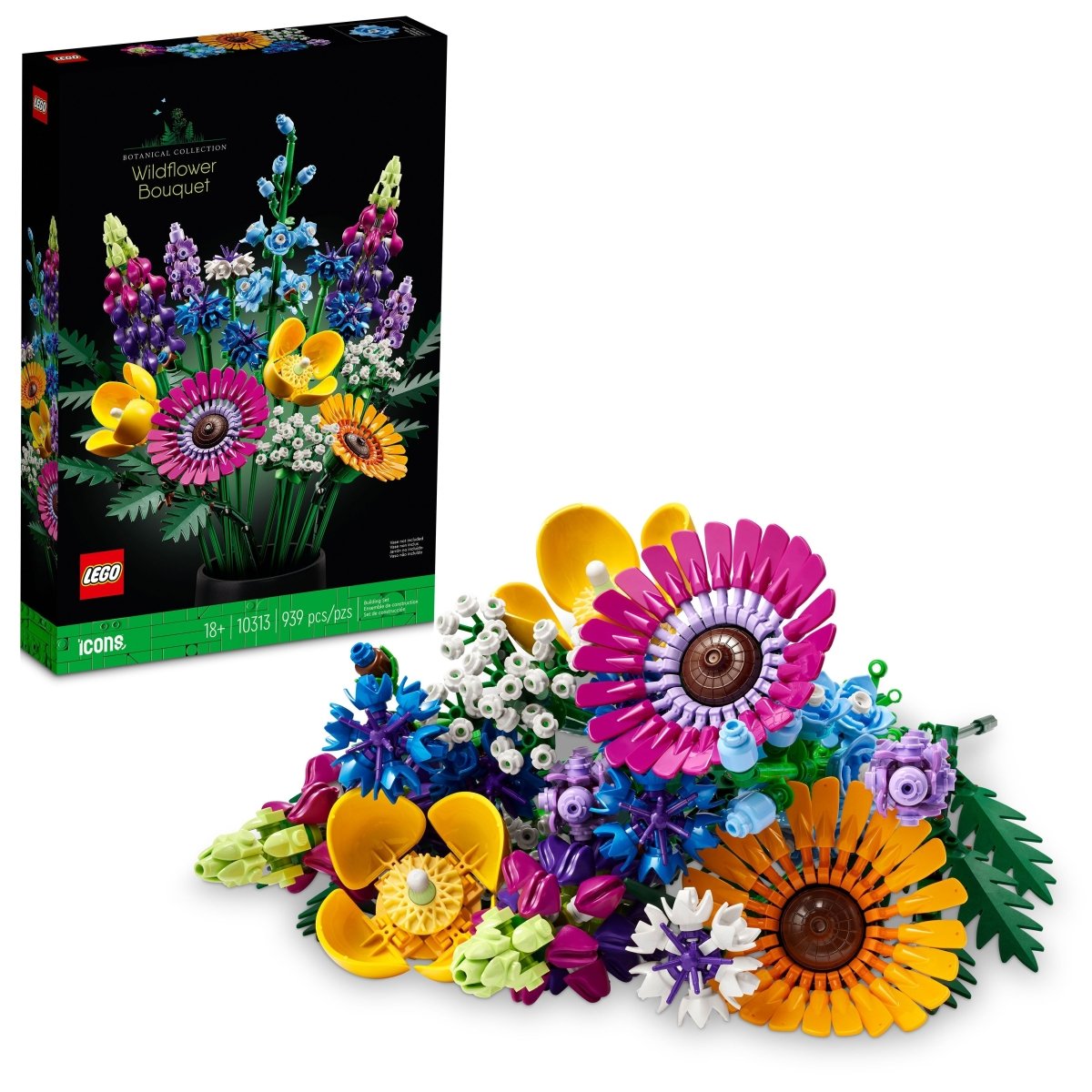 LEGO Icons Wildflower Bouquet, 10313, Ages 18+ | Party Expert