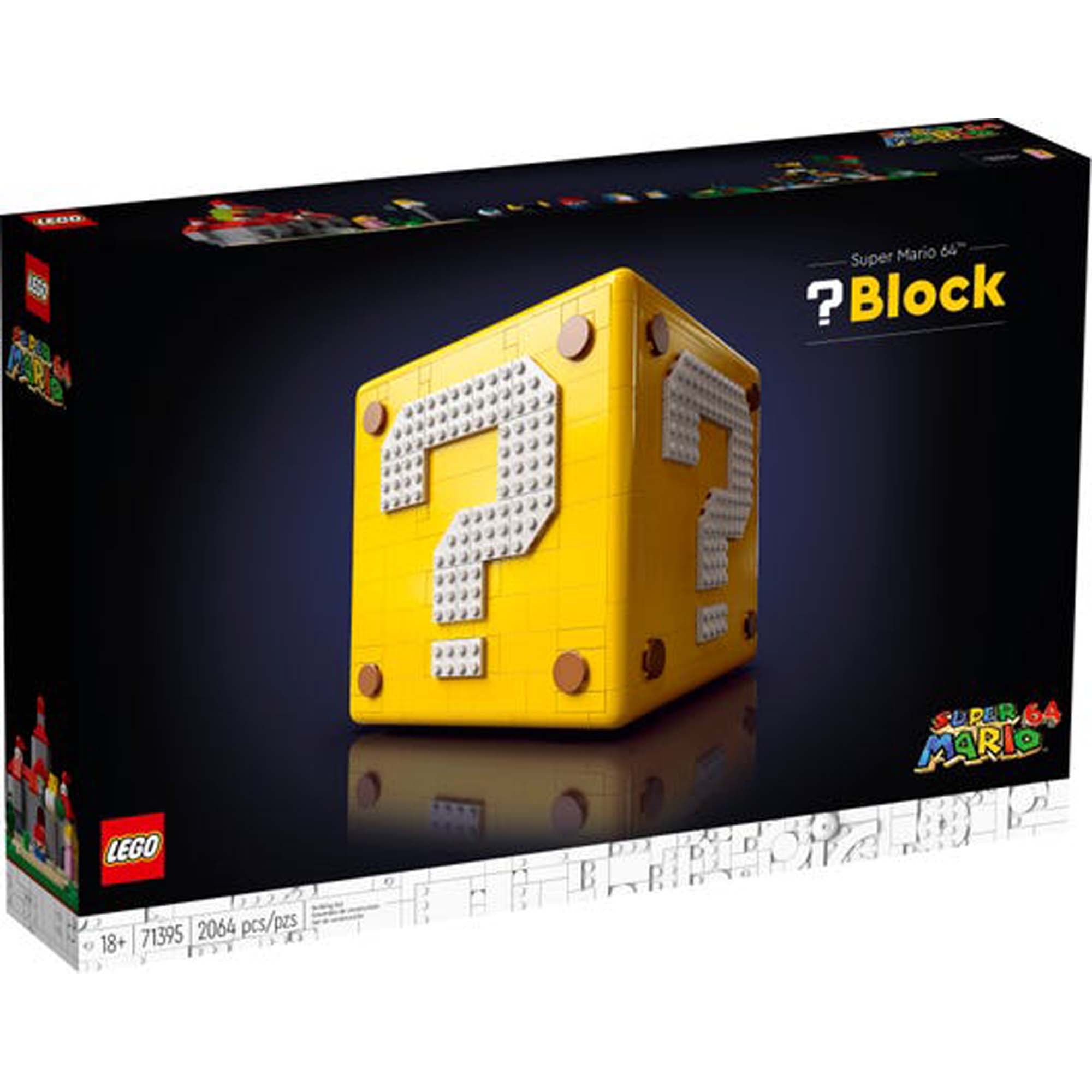 LEGO Super Mario Question Mark Block, 71395, Ages 18+, 2064 Pieces