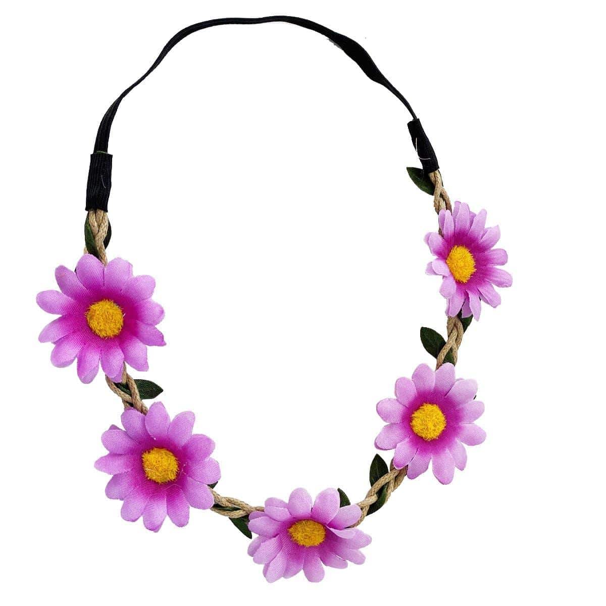 Buy Theme Party Purple Flower Headband for Adults sold at Party Expert