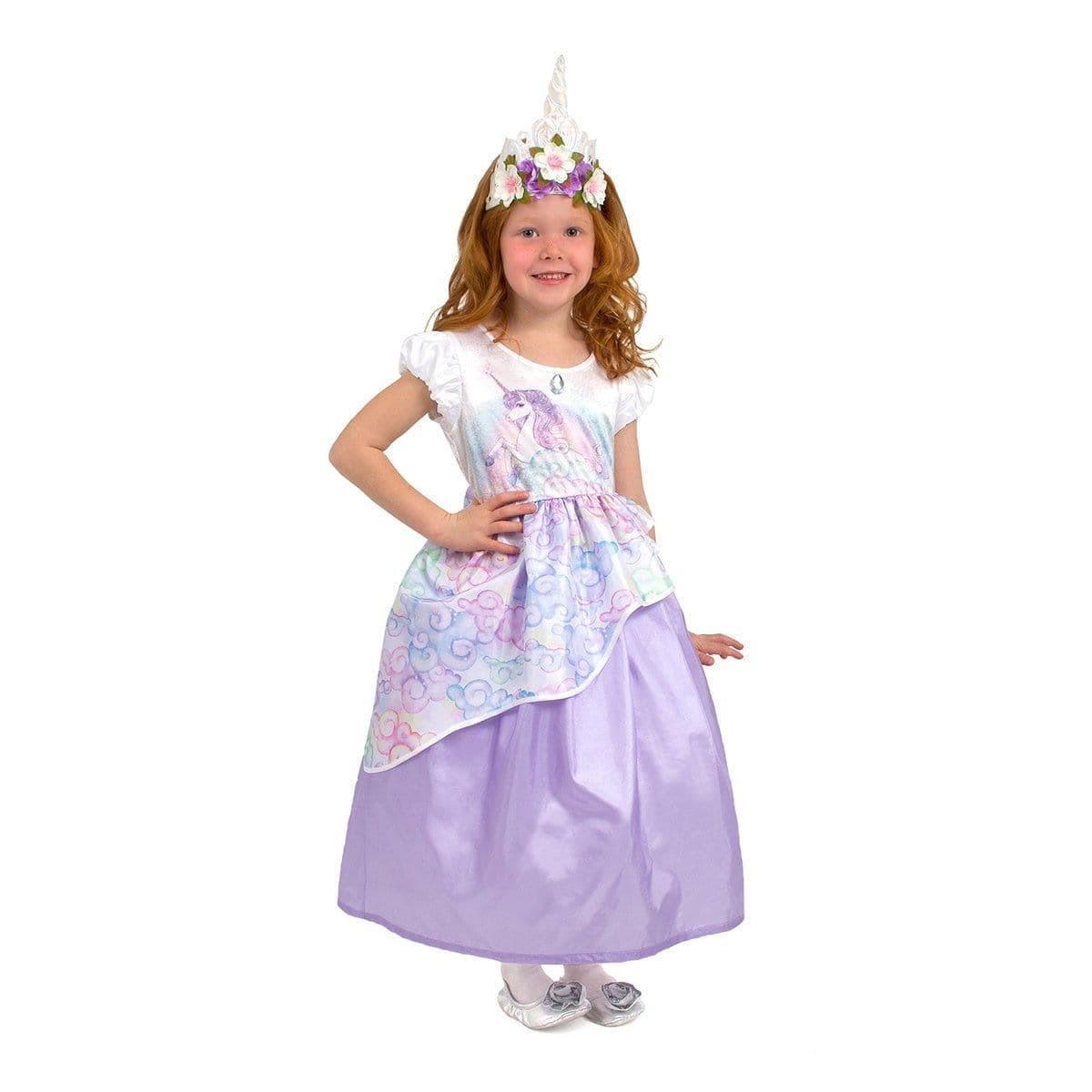 strapless open back dress Unicorn Princess Costume for Kids
