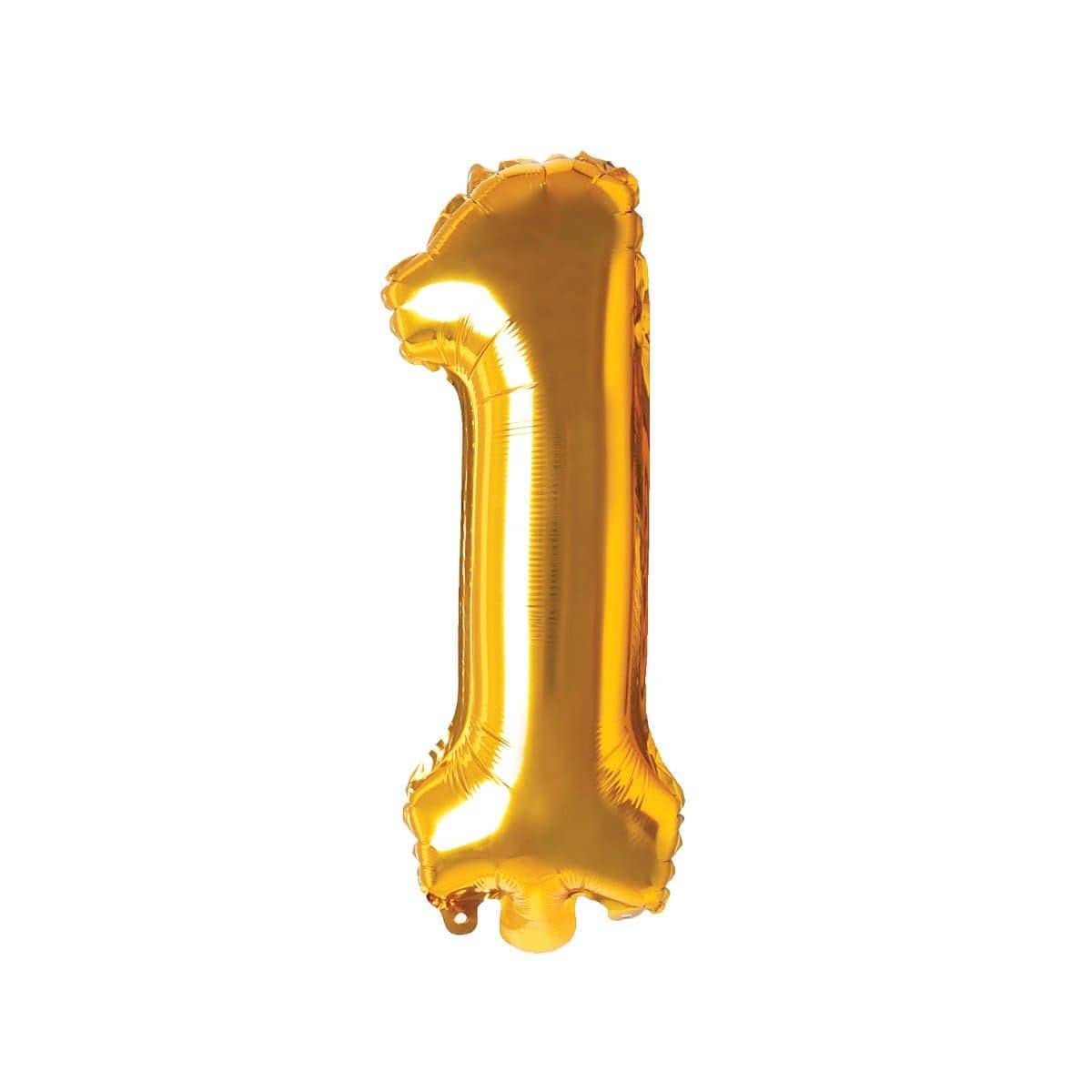 Gold Number 1 Foil Balloon 16 Inches