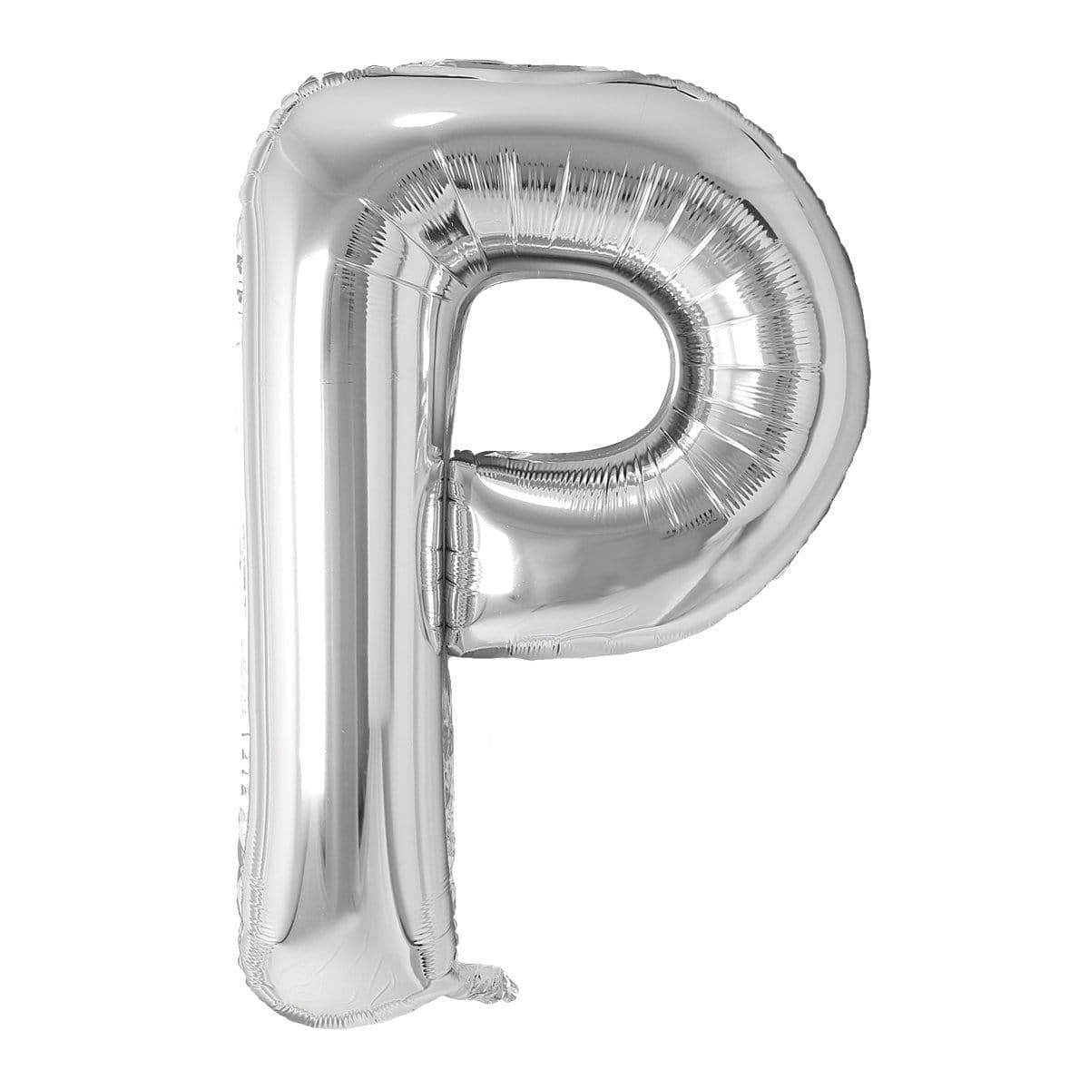Silver Letter P Foil Balloon 34 Inches