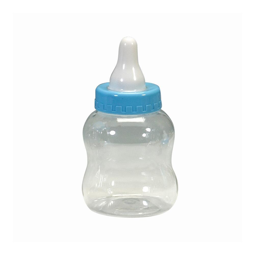 Blue Plastic Baby Bottle, Inches Party Expert