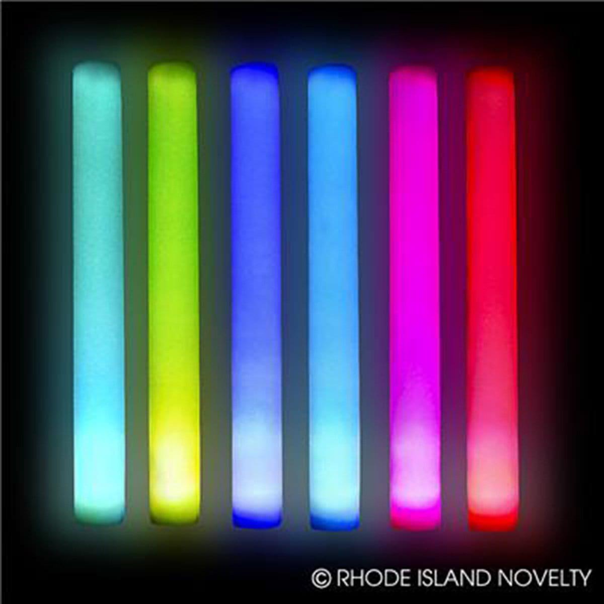 Bâtons Lumineux LED En Mousse - Lot De 20 | 48 Cm Blanc | Autonomie 10h | Pour Fête, Rave, Anniversaire, Carnaval