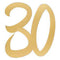 SANTEX Age Specific Birthday 30 Years Old Large Confetti, Metallic Gold, 4 Count