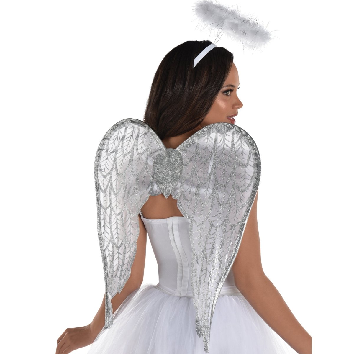Ailes D'ange Surnaturelles Ailes D'ange Blanches Et Auréole D'ange Ailes D'ange Surnaturelles Ailes D'ange Blanches Et Auréole D'ange
