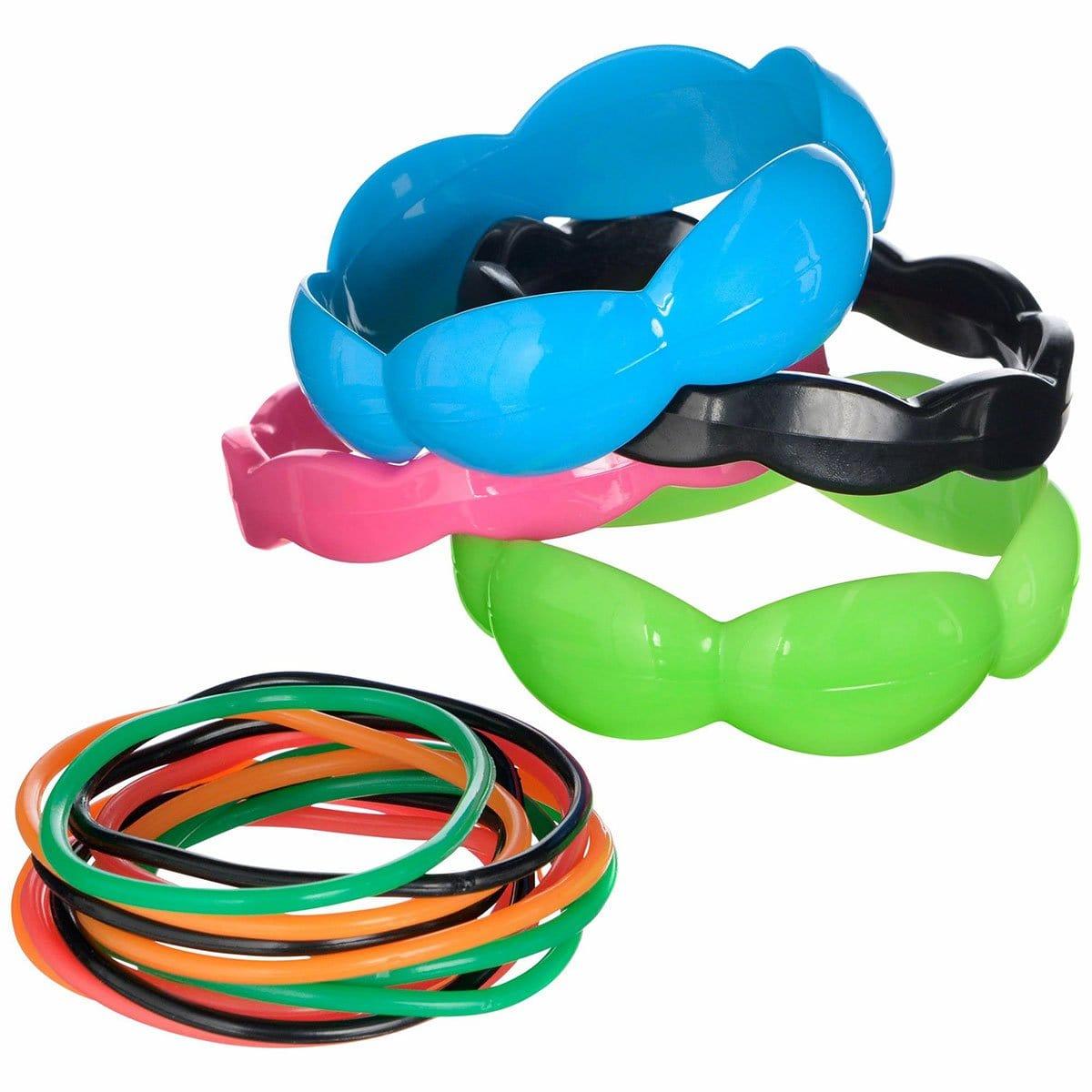 Neon 80 s bangle bracelets
