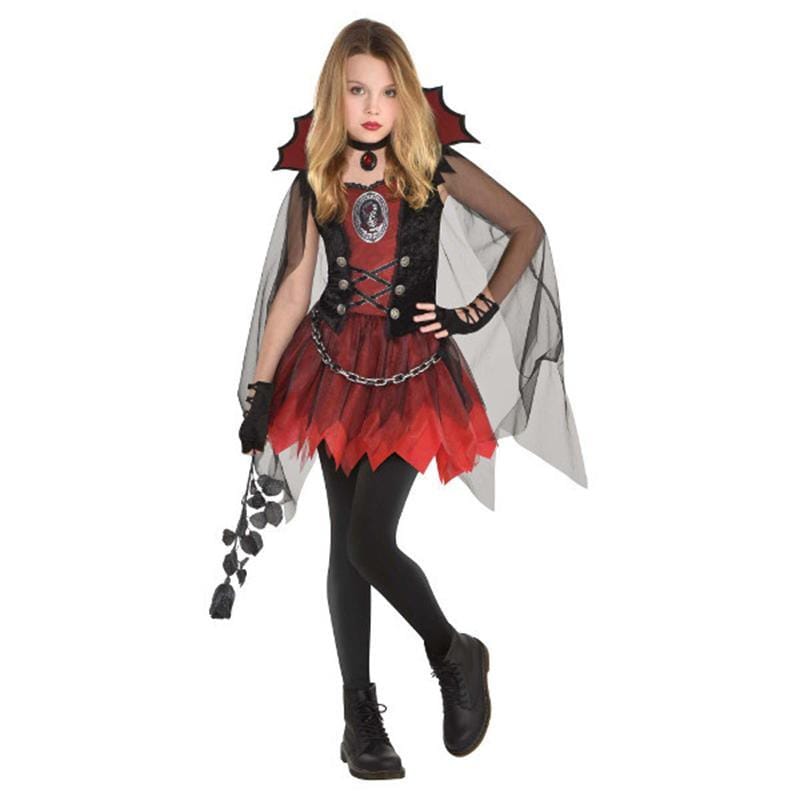 Costume madame vampire pour fille - 10-12 ans - Déguisement enfant - Achat  & prix