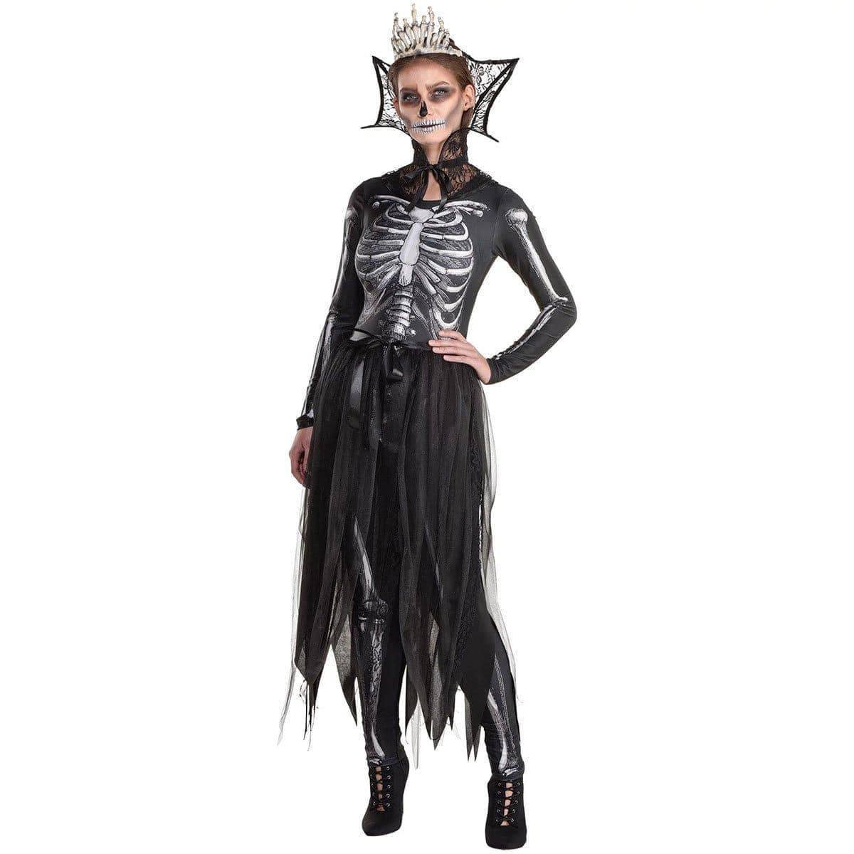 Gothic Skeleton Queen Costume for Women Party Expert