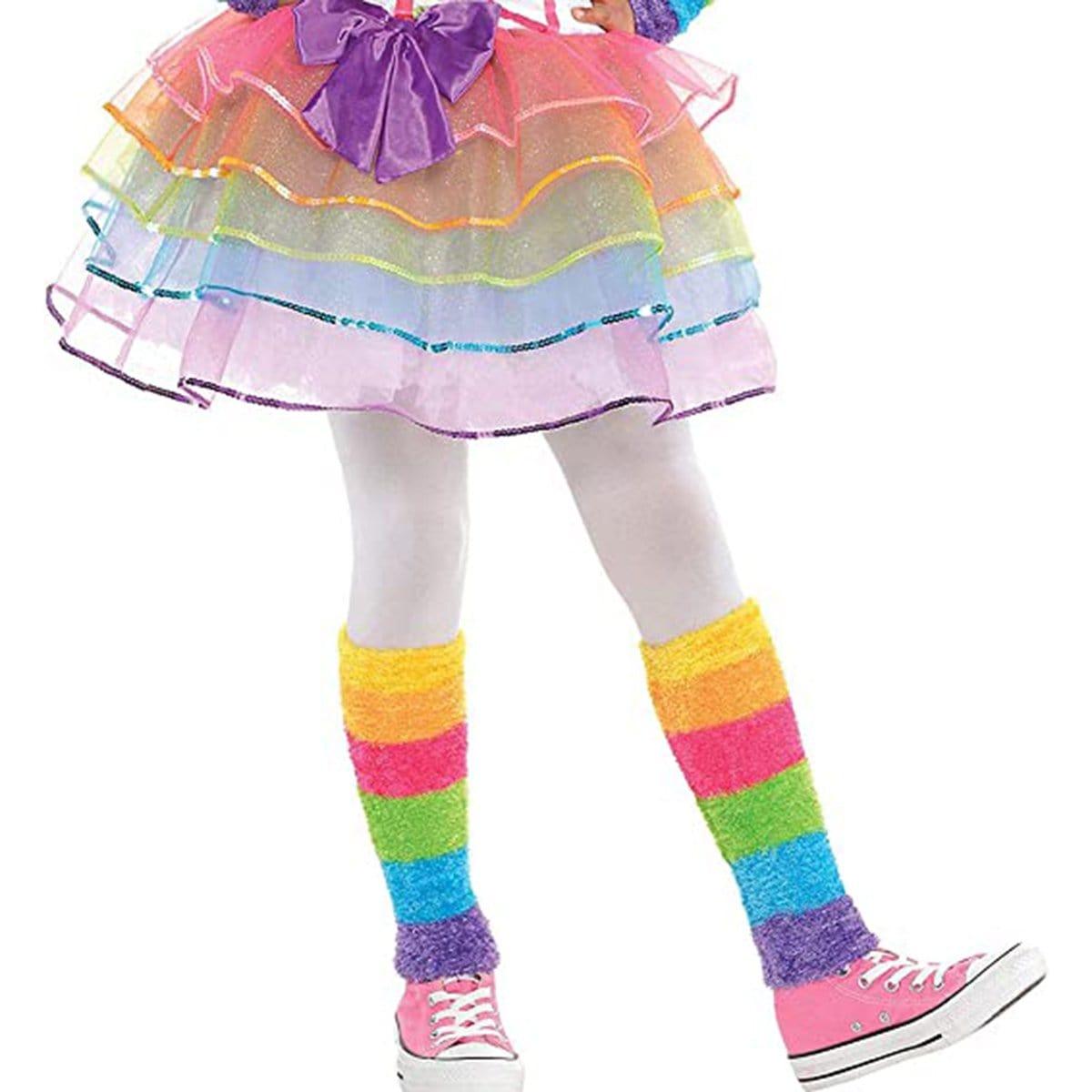 Licorne lumineuse fille robe d'été mode LED enfants Halloween princesse  arc-en-ciel robes + bande de cheveux costume fête sans manches enfants