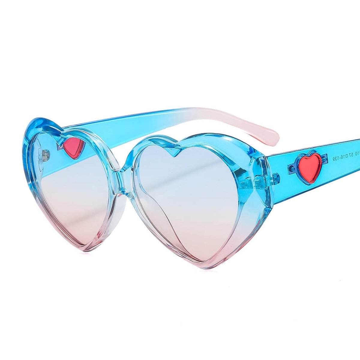 Pink and Blue Heart Shaped Sunglasses for Adults – Party Expert