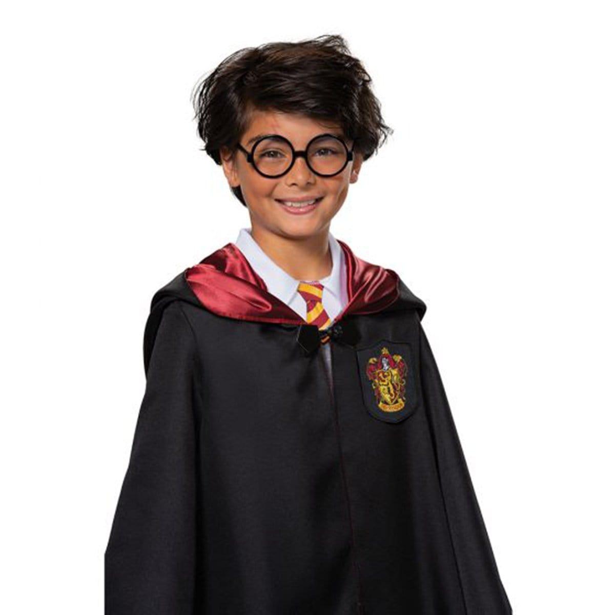 Lunettes de magicien Harry Potter sans lentille, cadre rond noir,  accessoires de performance de scène, fournitures de fête d'Halloween,  garçon - AliExpress