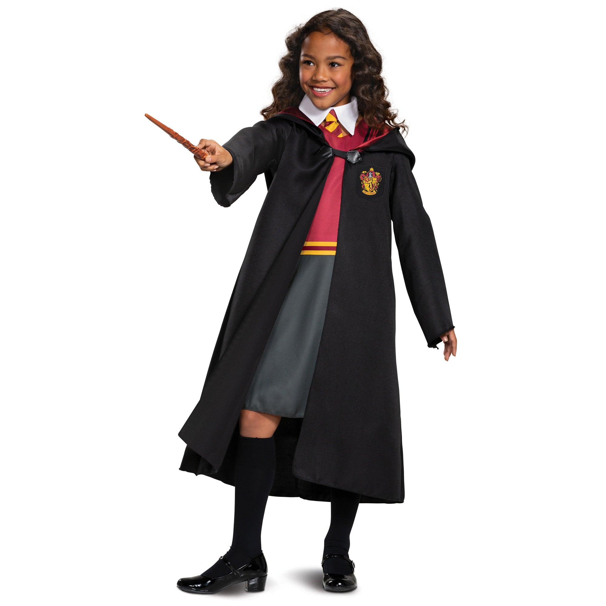 Robe de Gryffondor de Harry Potter pour enfants, Robe rouge et grise et col  avec cravate