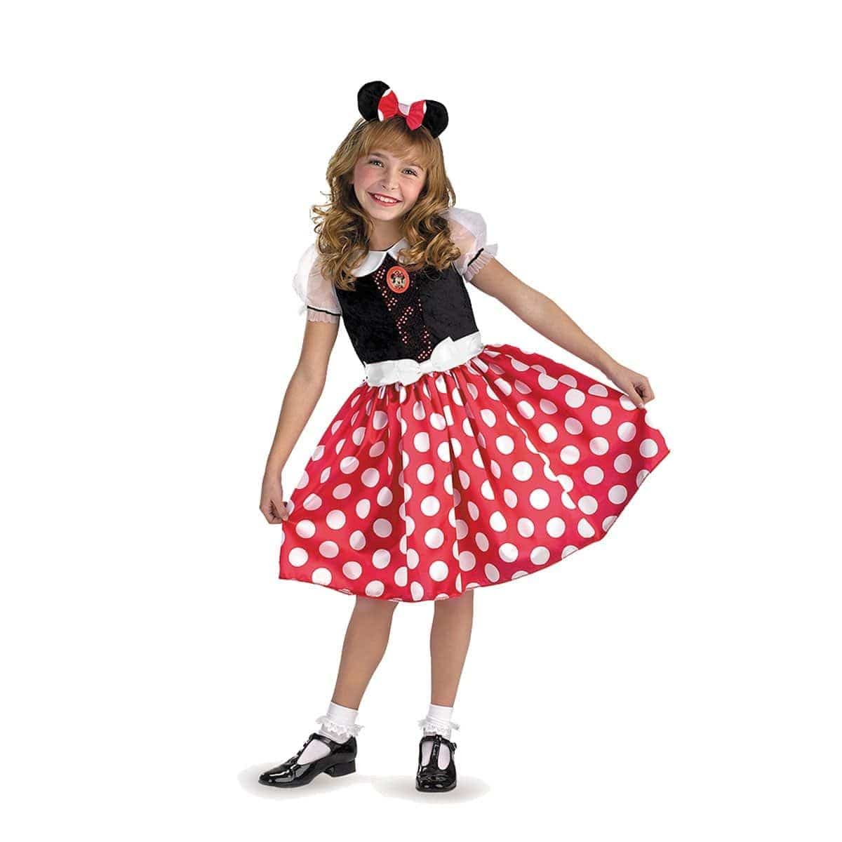 Costume Classique de Minnie Mouse pour Filles, Disney – Party Expert