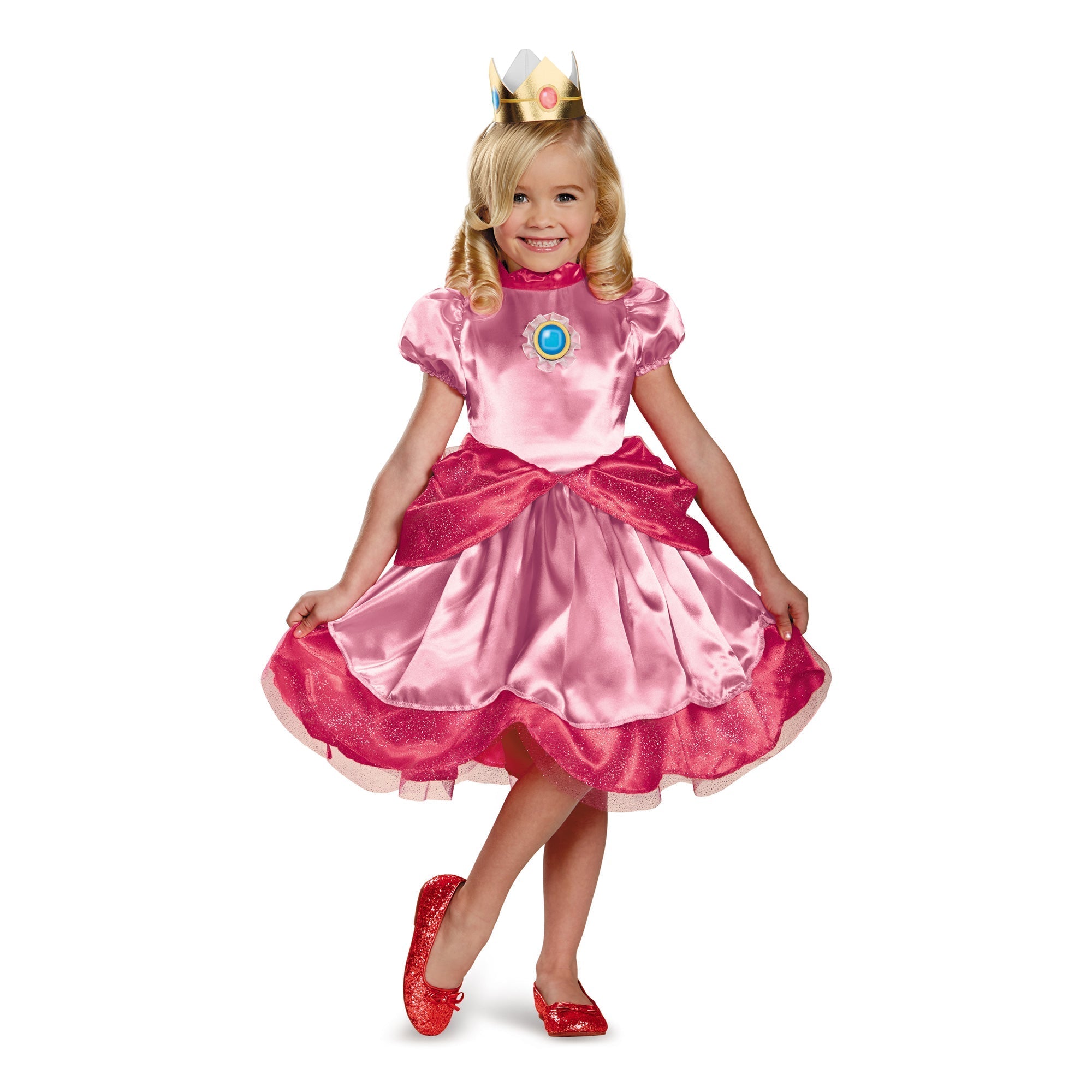 Costume de Princesse Peach pour Fille, Robe de Super Frères Rosalina  Destroy Andrar avec Accessoires, Cosplay d'Halloween, ixpour Bébé -  AliExpress