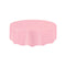 UNIQUE PARTY FAVORS Disposable-Plasticware Pink Round Plastic Tablecover, 84 Inches, 1 Count 011179500246