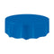 UNIQUE PARTY FAVORS Disposable-Plasticware Royal Blue Round Plastic Tablecover, 84 Inches, 1 Count 011179500307