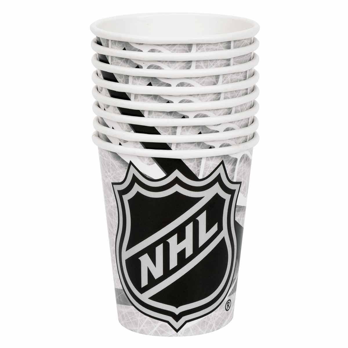 Hockey NHL Paper Cups, 9 oz, 8 Count Party Expert