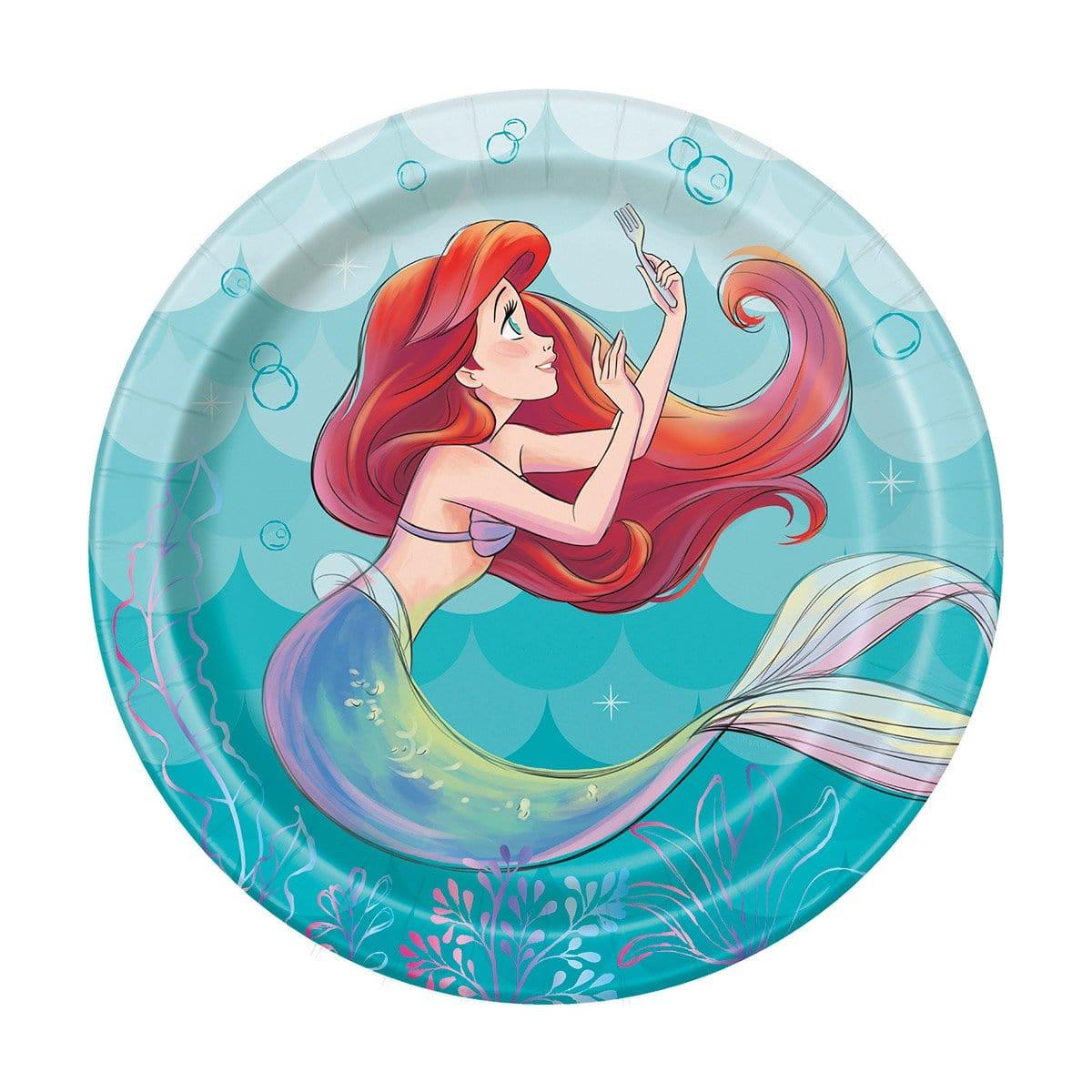 Little Mermaid Paper Plates Inches Party Supplies – Party Expert