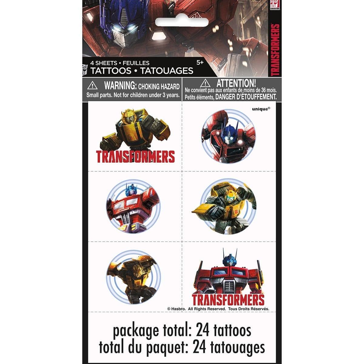 Transformers Tattoos 24ct