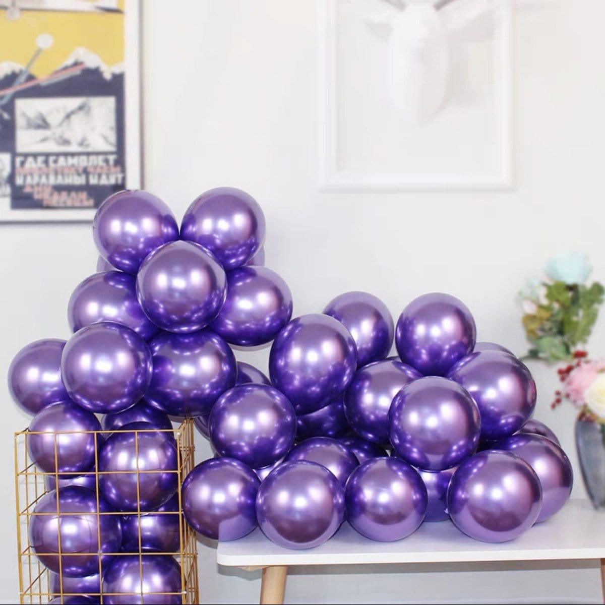 Ballon de latex Fuchsia 12 pouces, 15 unités - Party Expert