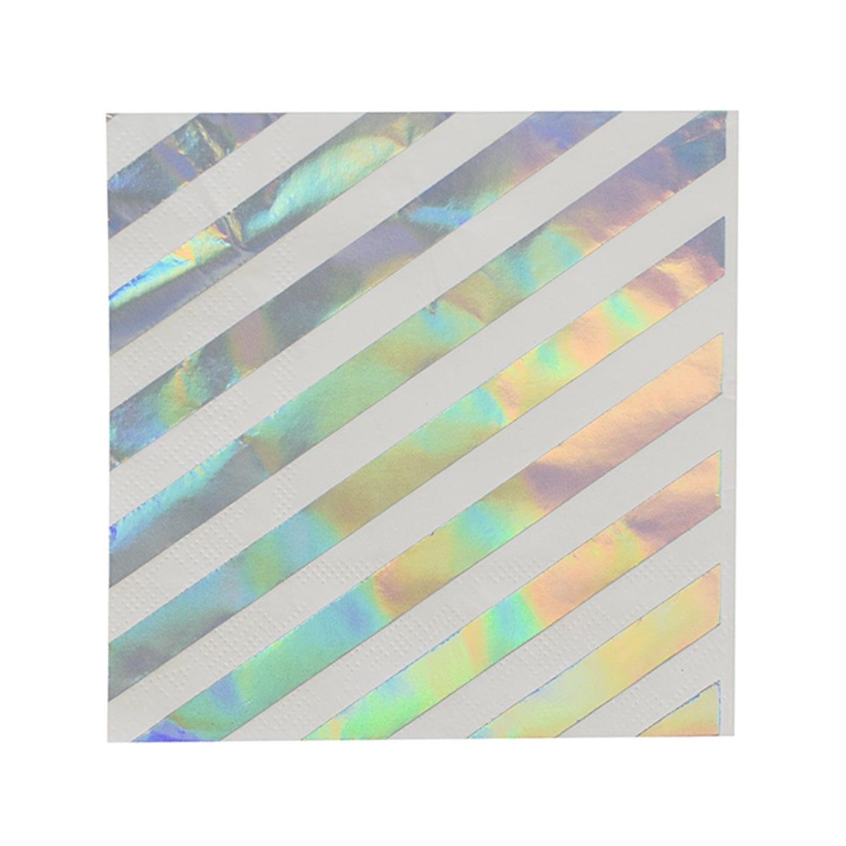 YIWU SANDY PAPER PRODUCTS CO., LTD Everyday Entertaining Iridescent Beverage Napkins, 16 Count