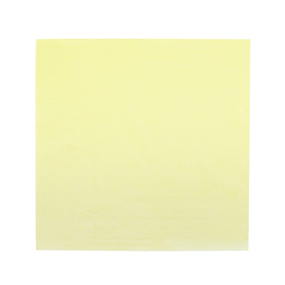 YIWU SANDY PAPER PRODUCTS CO., LTD Everyday Entertaining Yellow Lunch Napkins, 16 Count