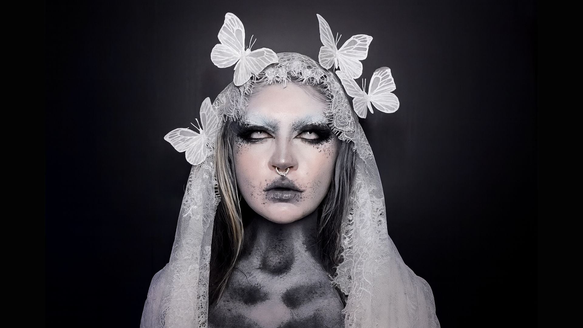 🕯️ Ghost Bride Halloween Makeup Tutorial