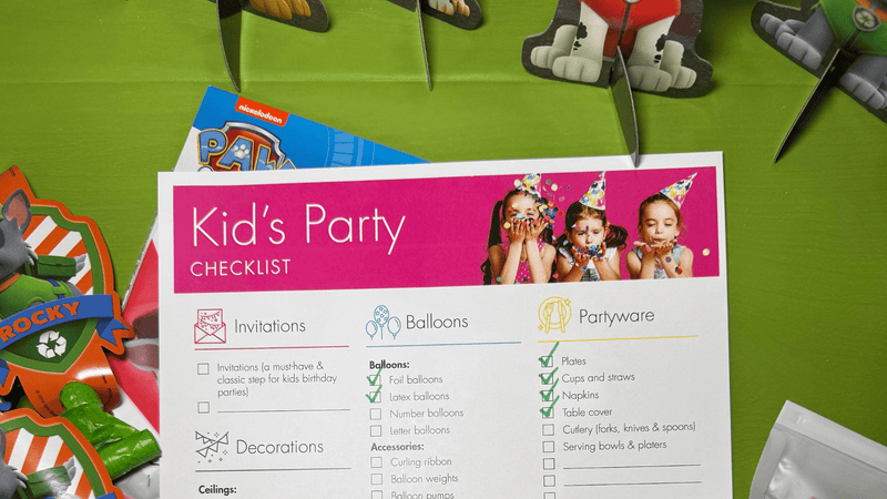 The Ultimate Kids' Birthday Party Checklist