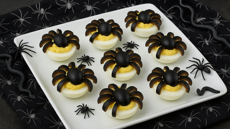 🕷️ Spooky Deviled Egg Spiders: The Ultimate Halloween Party Appetizer