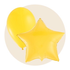Yellow Latex, Mylar and Foil Balloons - Party Expert