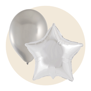 Silver Latex, Mylar and Foil Balloons - Party Expert