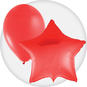 Red Latex and Mylar Balloons - Party Expert