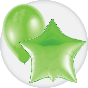 Kiwi Green Latex and Mylar Balloons - Party Expert