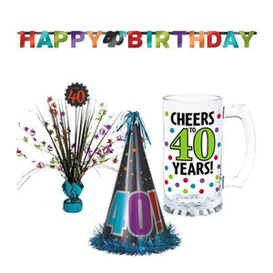 40th - Decorations, Accessories & Gifts - Party Expert