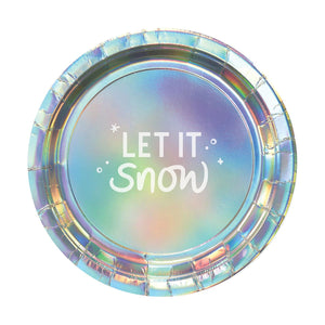 Snowy Iridescent Party Supplies - Party Expert