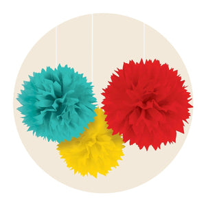 Décorations multicolores