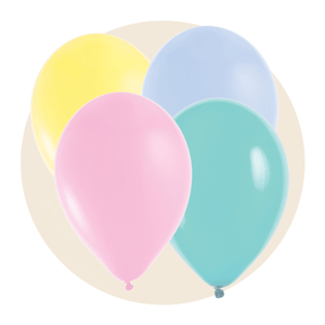 Pastel Latex, Mylar and Foil Balloons - Party Expert