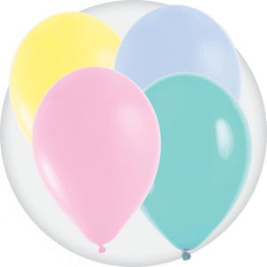 Pastel Latex and Mylar Balloons - Party Expert